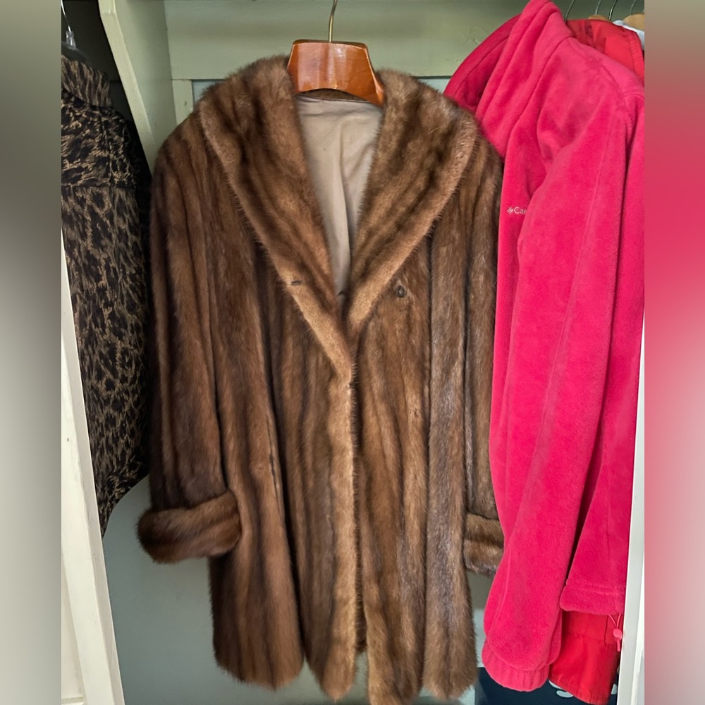 Real mink coat